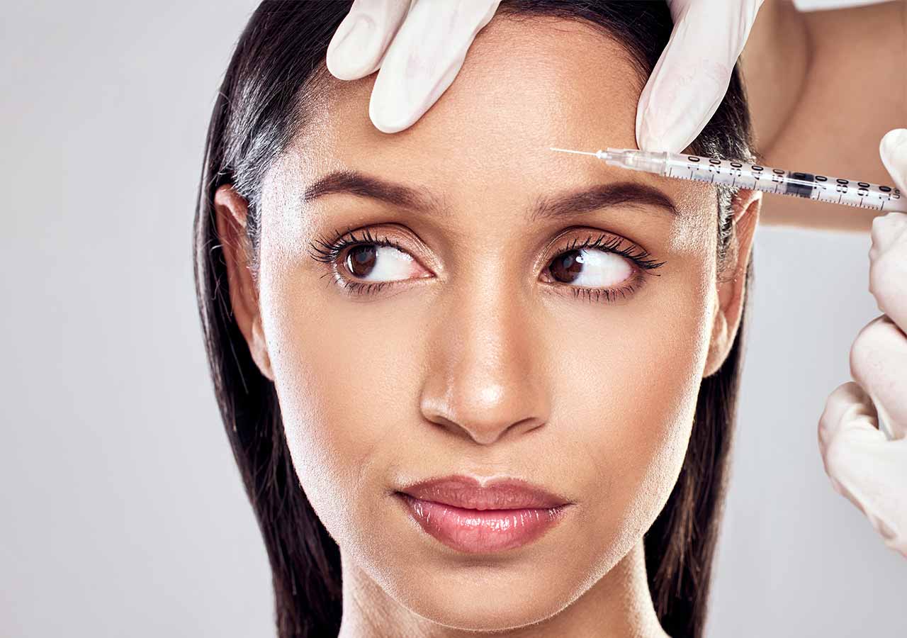 Forehead Lines 2 botox enjection forehead