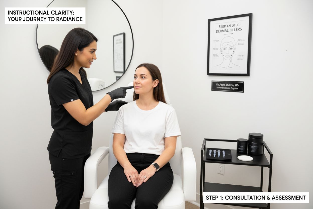 step by step dermal fillers consultation