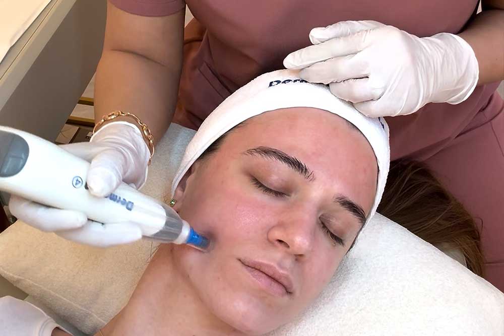 Microneedling Treatment at Monaz Clinic