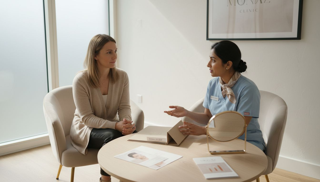 Client consultation for face filler treatments