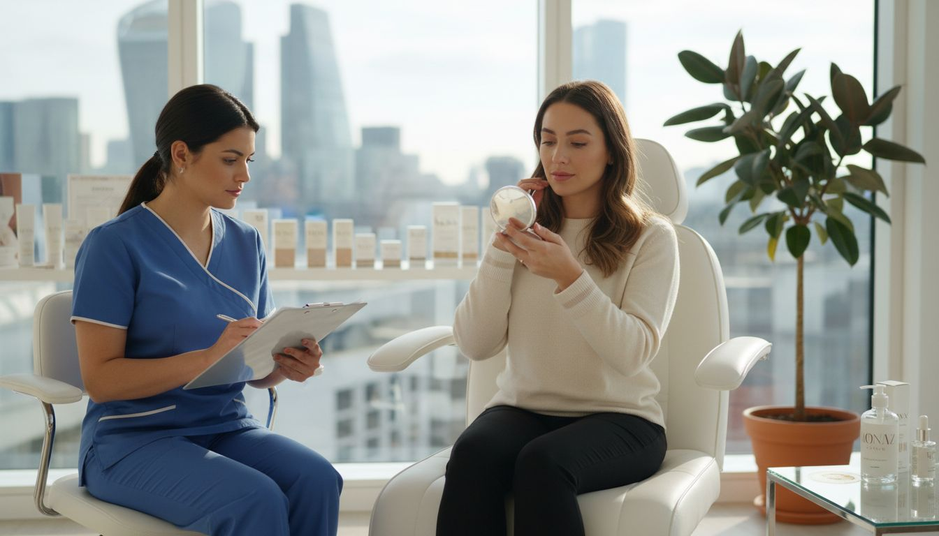 Consultation for under eye filler in London clinic