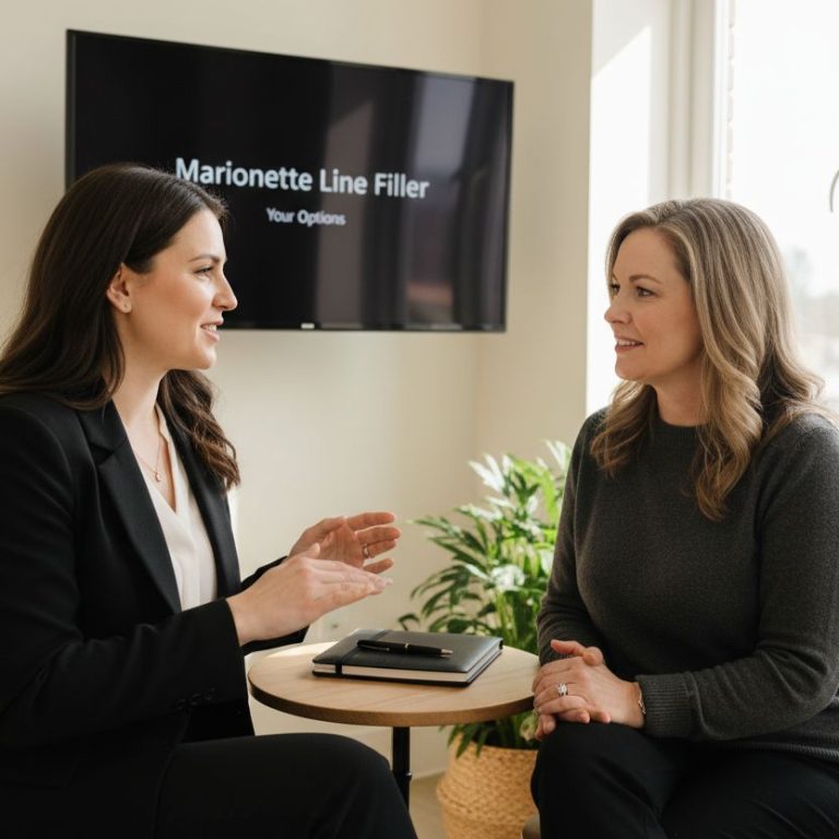 marionette line filler consultation