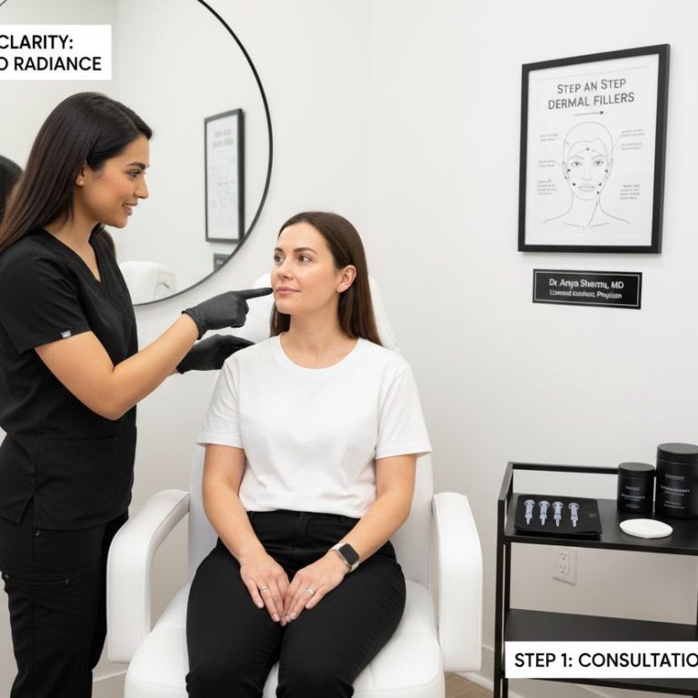 step by step dermal fillers consultation