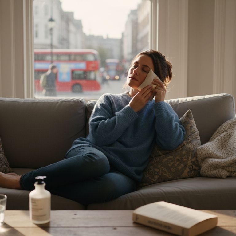 Woman recovering after injectables in London flat