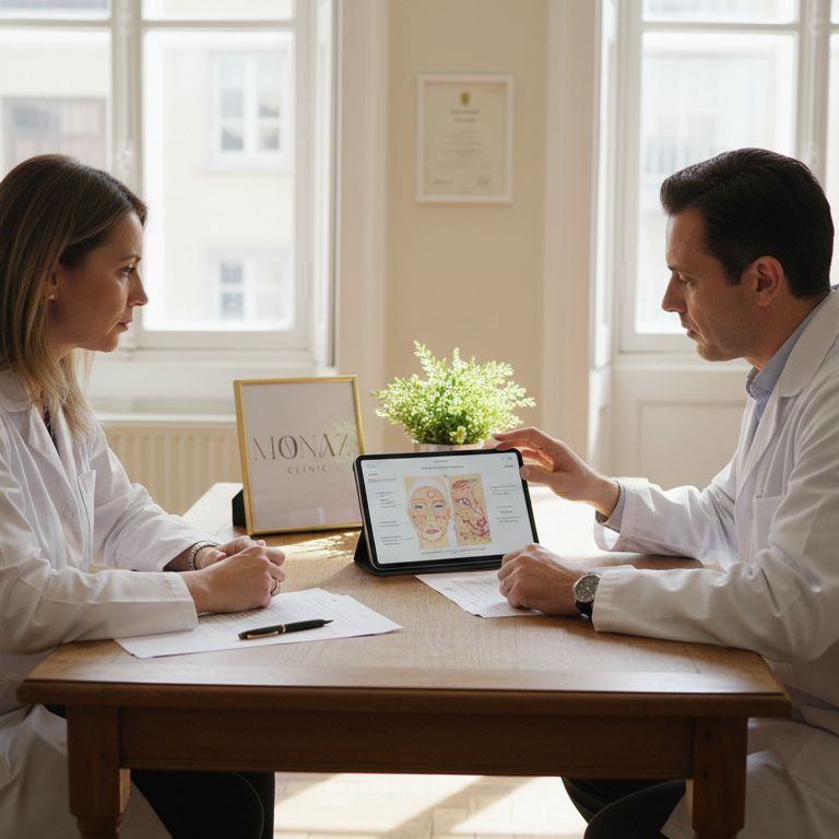 Facial rejuvenation consultation in clinic