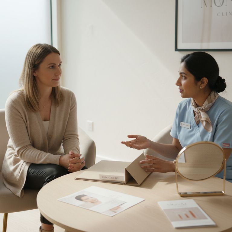 Client consultation for face filler treatments